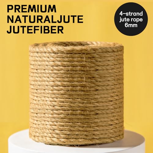 Cuerda de Sisal Natural 98 pies para Rascadores de Gato miniatura 6
