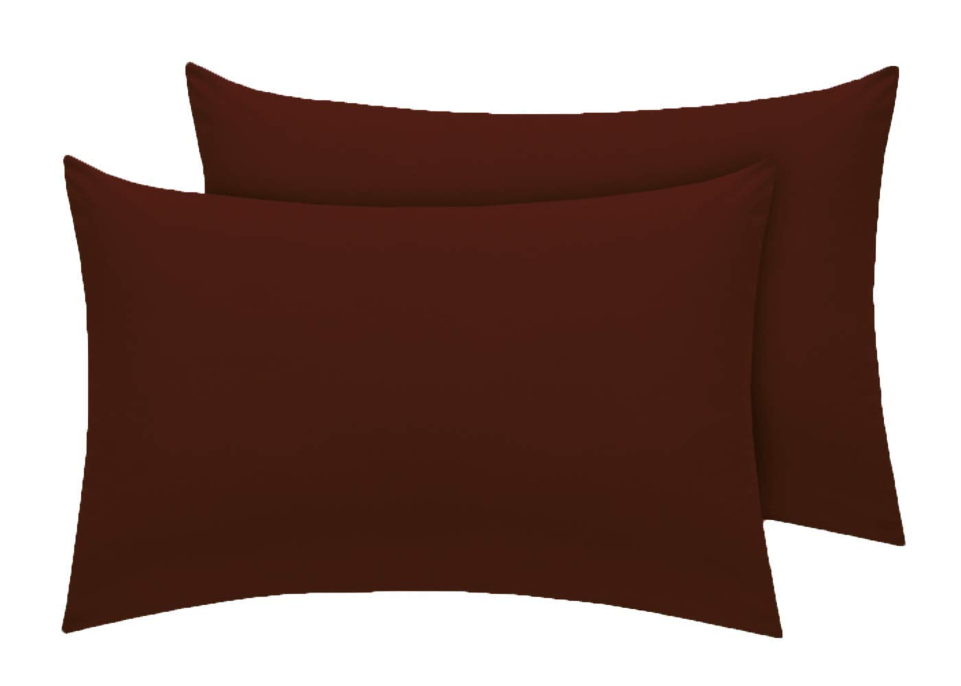 Comfy Nights Chocolate Pollycotton Pair Of Pillow Cases