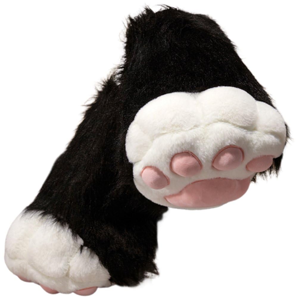 Keuyeo Fursuit Feet Paw Shoes Kit Plush Furry Boots Fursuit Costume Paw Shoes Halloween Accessories Cosplay Costume Exhibition