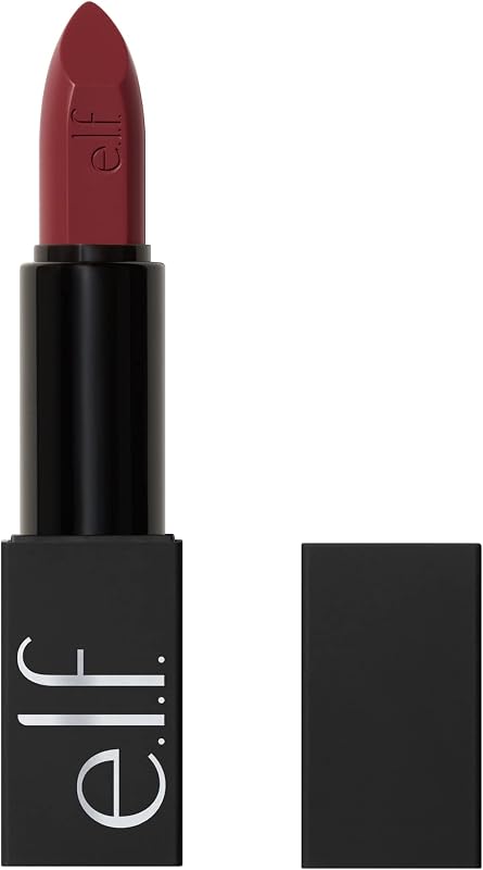 O Face Satin Lipstick, Richly Pigmented, Nourishing & Long-Lasting Creamy Lipstick, Infused With Jojoba, Vegan & Cruelty-Free, Shameless
