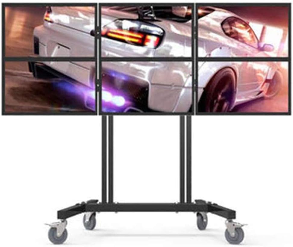Soporte móvil para TV con ruedas y altura ajustable miniatura 4