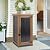Outdoor Storage Cabinet Waterproof with Metal Top, Wooden Potting Bench Table Tool Organizer with Adjustable Shelf for Patio Backyard Garden