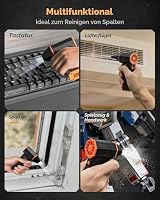 WOLFBOX MegaFlow 50 Electric Air Duster-110000RPM Super Power Cordless Air Duster, 3-Gang einstellbare Mini-Gebläse mit Akku, Staubbläser für Computer, Tastatur, Haus, Outdoor und Auto – Ansicht 4
