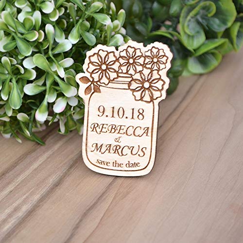Save the Date Magnets Wood - Save the Date Wedding Magnets - Save the Date Cards - Personalized Wood Magnets - Unique Save the Date