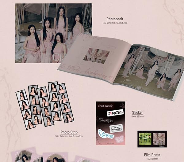 ARTMS Club Icarus Album (B Ver.) Photobook + CD + Visual Card + Photo Strip + Flim Photo + Poster (Icarus) by Generic - Image 2