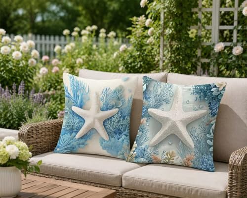 Taie oreiller decoratif pour jardin housse coussin lin - 5