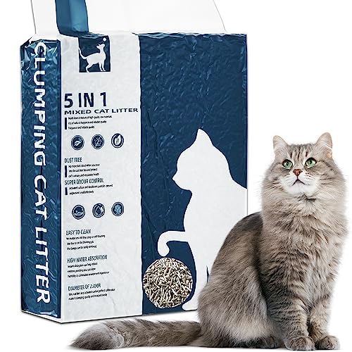 Arena mixta 5 en 1 Vealind para gatos control de olores y secado rápido 2
