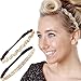 Hipsy 2pk Women's Adjustable NO SLIP Headband Golden Rod