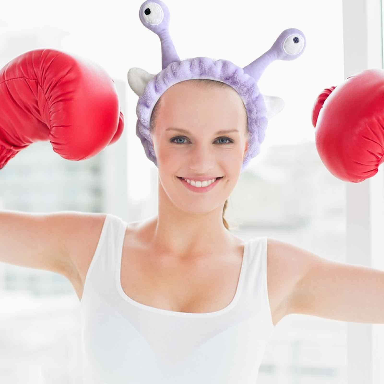 Set Di 2 Fasce Per Capelli A Lumaca – Morbide E Elastiche, Con 4 Braccialetti Assorbiacqua, Per Cura Del Viso, Yoga E Doccia