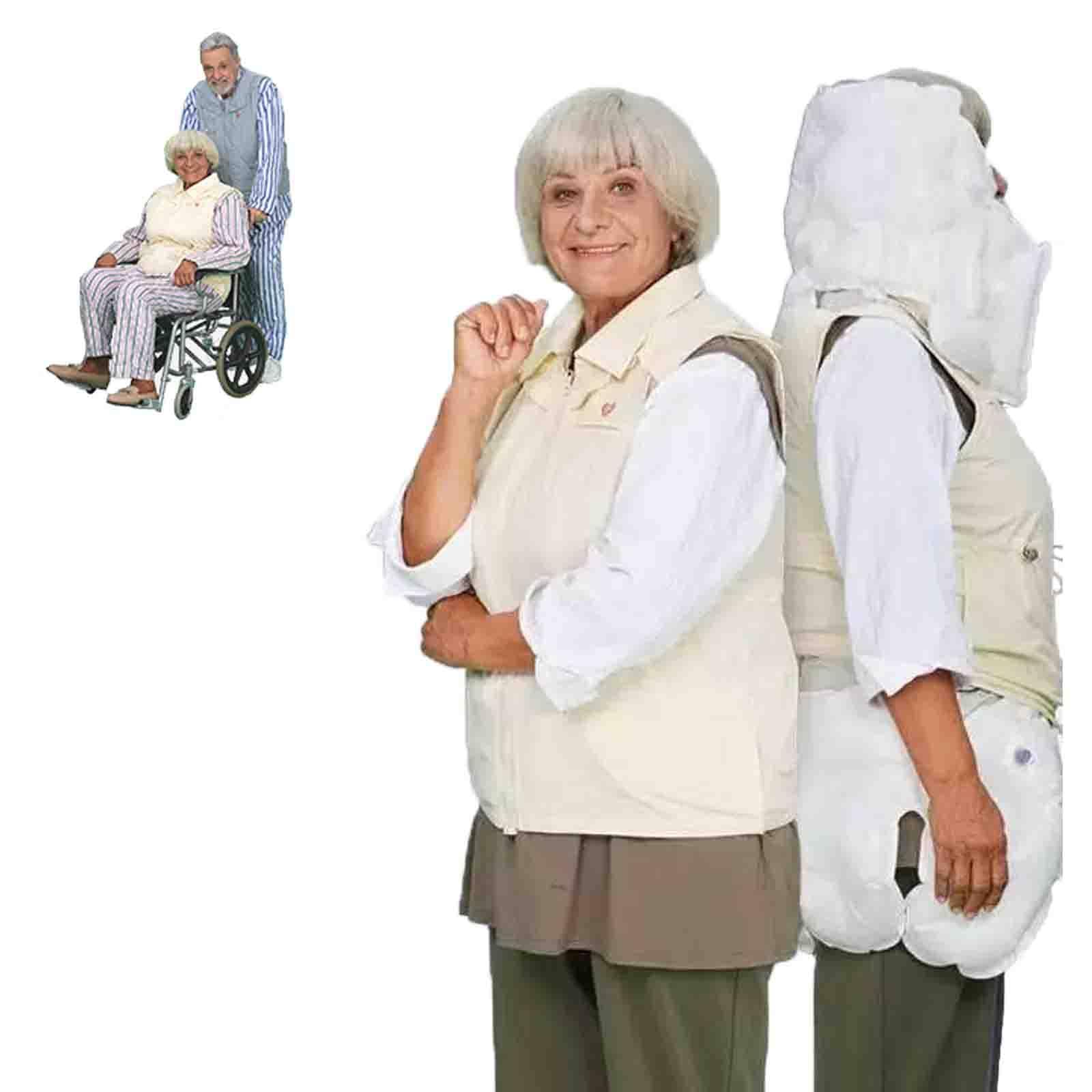 Cinturón de airbag anticaídas para ancianos, despliegue automático en 0.08s, protección contra caídas con alarma remota y posicionamiento, protector de cadera