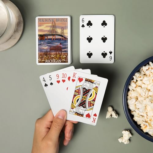 Mackinac Michigan Baraja de 52 Cartas Póker miniatura 2