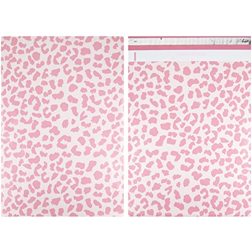 Image of Inspired Mailers - Large Poly Mailers 14.5 x 19-20 Pack - Rose Gold Cheetah - Shipping Bags - Large Mailing Envelopes - Large Shipping Envelopes - Mailers Poly Bags for Shipping