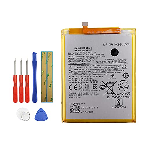 Vvsialeek LG50 Replacement Battery Compatible with Moto One Fusion+ Plus PAKF0002IN with Toolkit