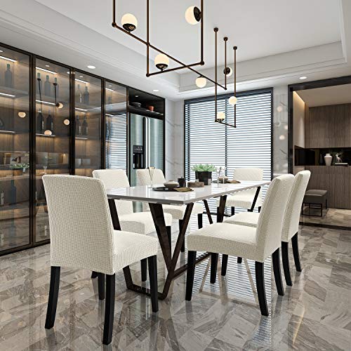 Chair Covers For Dining Room - Stretch Chair Slipcovers For Decorative Seat Protector Armless Removable Washable Elastic Dinner Universal Spandex Solid Chair Slip Covers Set… #TOP2