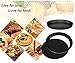 IELEK 12 Inch Non-Stick Tart Quiche Flan Pan Molds Round Removable Loose Bottom Fluted Heavy Duty Pie Pizza Pan