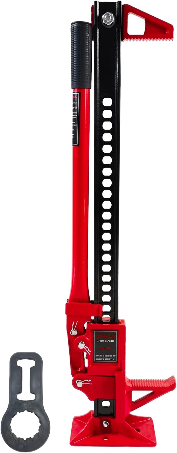 Amazon.com: 33 Inch Utility Farm Jack High Lift Ratcheting Off Road ...