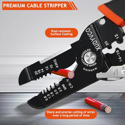 XUDYVCO 5-In-1 Wire Stripper Tool for 10-20 AWG Electric Wire - Image 5
