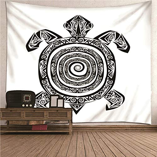 Tapiz de pared grande para salón ideal para renovar tu dormitorio con un diseño de tortuga 3D