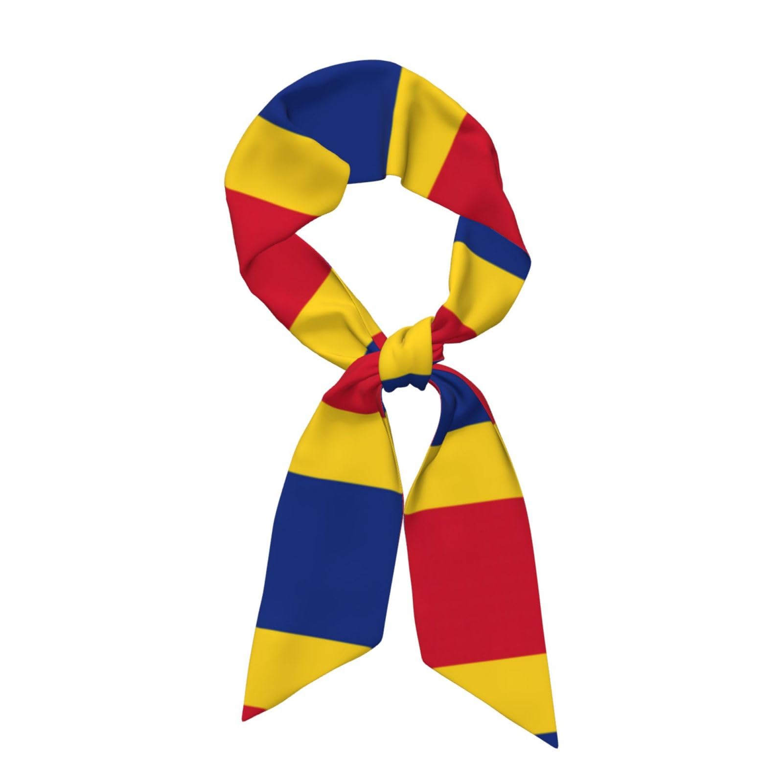 EdWal Flag Of Romania Printed Scarves, Fashion Women'S Scarf, Women'S Fashion Oblique Angle Satin Scarfs