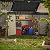 Keter Elite Store Outdoor Storage Shed, 4.6x2.7 Ft, All-Weather, Lockable Doors, Built-in Ventilation, Lid-to-Bin Kit, & Soft Close Mechanism, Grey