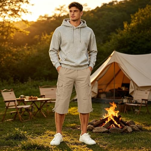 Pantalon 3/4 robuste et indéformable en coton premium - 3