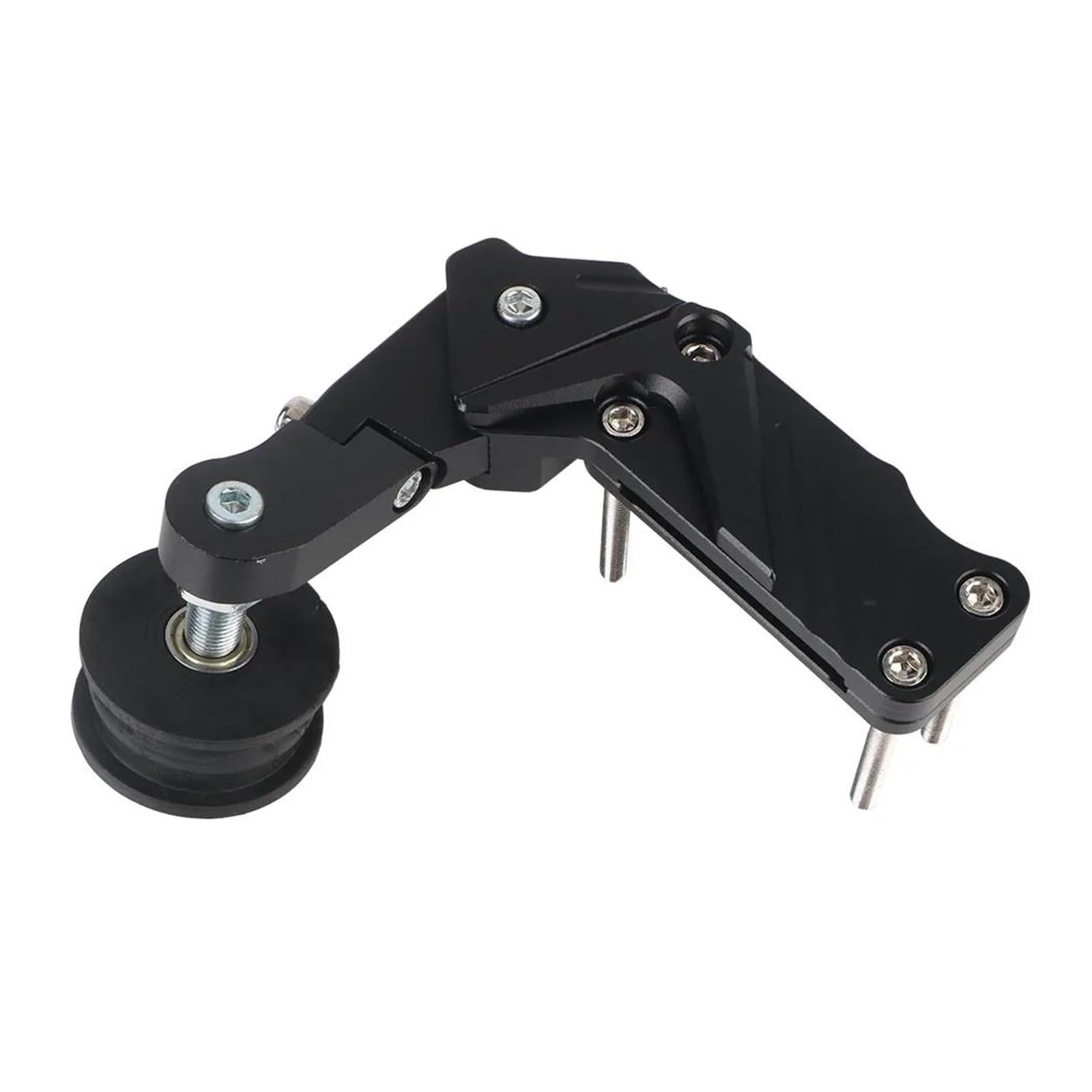 Moto Guide-chaîne De Moto Tendeur de chaîne universel à réglage automatique pour moto, dispositif antidérapant pour large, molette tension, tendeur(Black)