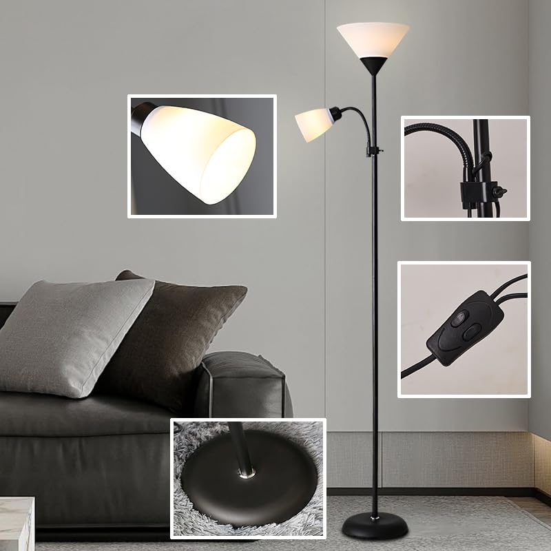 Lámpara De Pie LED Moderna de diseño elegante con altura ajustable 5