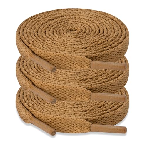 Image of ZHENTOR 3 Pair Flat Shoe Laces for Sneakers, Shoelaces for Sneakers Athletic Running Shoes Boot Strings