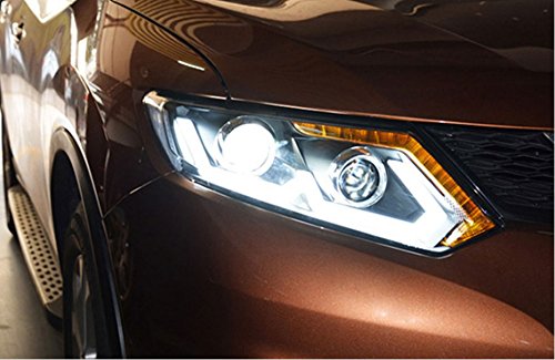 GOWE Stylizacja samochodu dla reflektorów Nissan X-Trail 2014-2016 do reflektorów X-Trail LED soczewki DRL podwójny strumień H7 HID Xenon bi ksenonowy temperatura barwowa: 5000 K; moc: 35 K