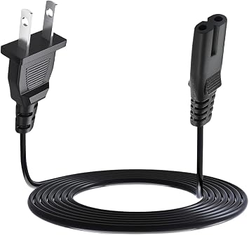 2 Prong Mini Fridge Power Cord Cable Compatible for Cooluli