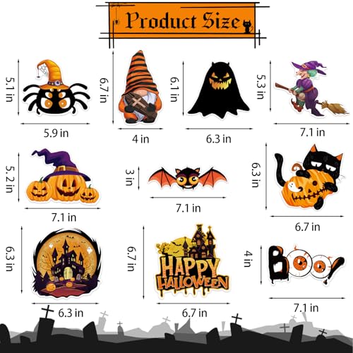 Image of 40Pcs Halloween Hanging Swirl Decorations, Scary Ghost Pumpkin Witches Ceiling Hanging Swirls Streamers Boo Hanging Decorations for Halloween Party Decorations Supplies