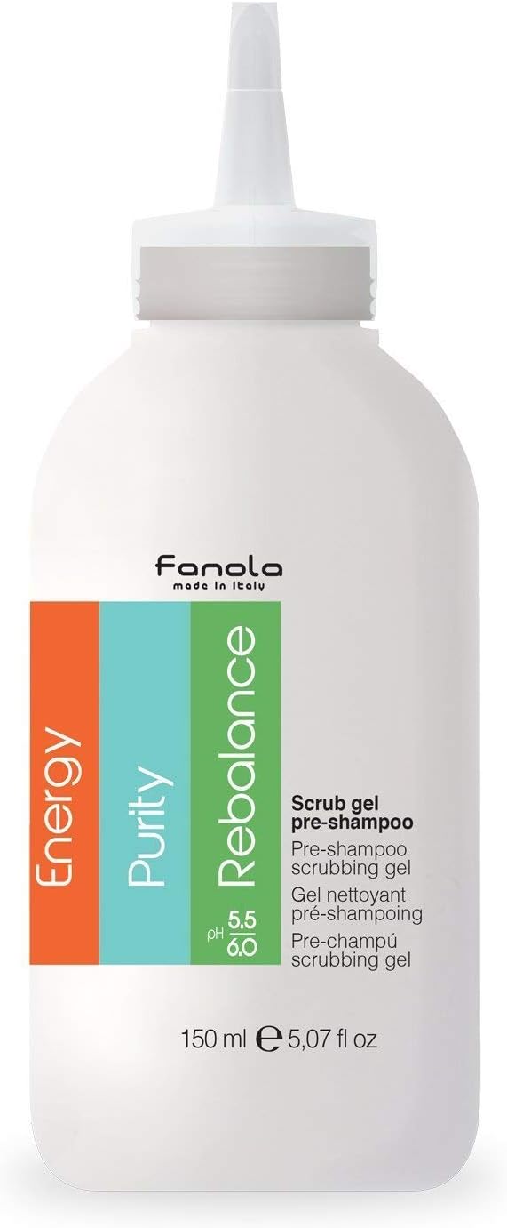 FANOLAPre-Shampoo Dermopurifying Scrub Gel, Scalp Treatment Stimulating Exfoliant Anti-Grease and Anti-Dandruff, 150