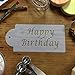 Designer Stencils C013 Happy Birthday Cake Stencil, Beige/semi-transparent 3 x 5..5 inches