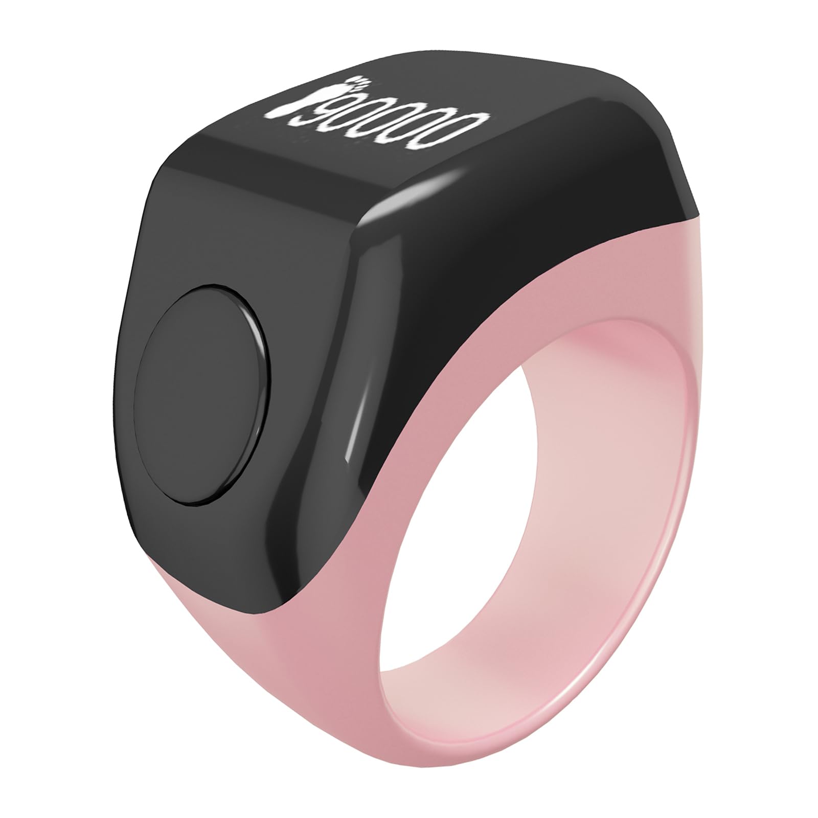 Qxiao Pink Smart Tasbih Tally Digital Counter For Muslims Smart Ring Counter Digital Electronic Smart Tally Counter Muslim Islamic Tasbeeh Zikr Ring 5 Prayer Time Vibration Reminder Waterproof, With 3 Size