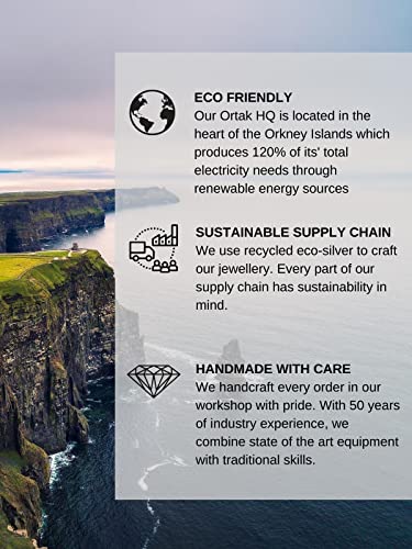 ORTAK 925 Sterling Silver Handmade Pendant Necklace Inspired By St. Magnus Cathedral Structure In Orkney Isles High Polished Scottish Fine Jewellery Made In Scotland - Image 4