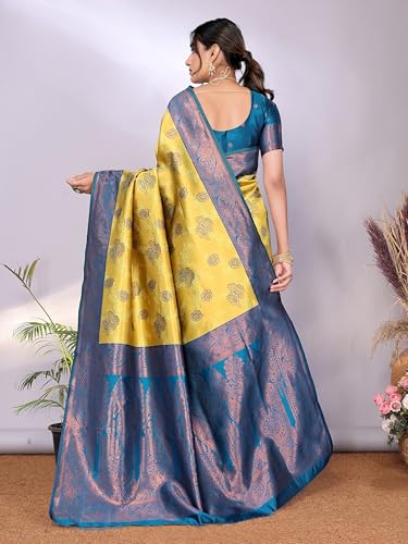 Image of Avantika Fashion Women's Kanjivaram Soft Silk Banarasi Sarees With Blouse Piece For Women