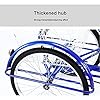 MUCSAH Bikes,Three Wheel Bike, Adult Tricycle Single Speed Adult Trikes 24 inch for Adults with Large Basket for Recreation Shoppipicnics Exercise Men's Women's Cruiser Bike C #4