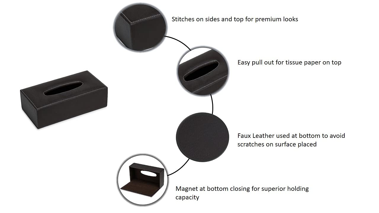 Leather Tissue Box - Car & Home Decor -2 Leather Tissue Box - Car & Home Decor -2