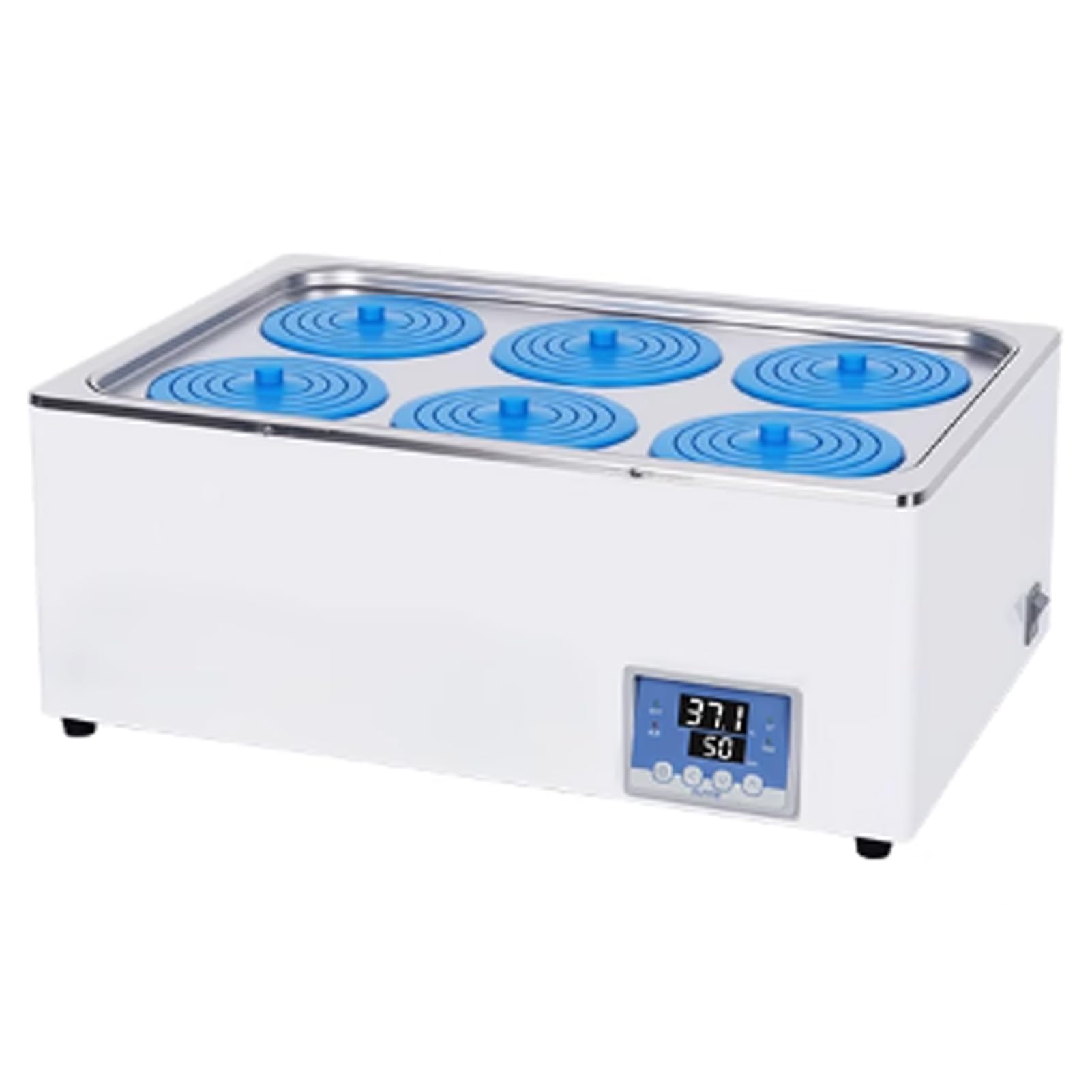Baño María Digital De Laboratorio, Calentador Eléctrico De 300W - 1500W, 99.9 ℃, Precisión De 0,01 ℃, Calentador De Agua Digital para Evitar Derrames, Baño De Agua De Acero Inoxidable