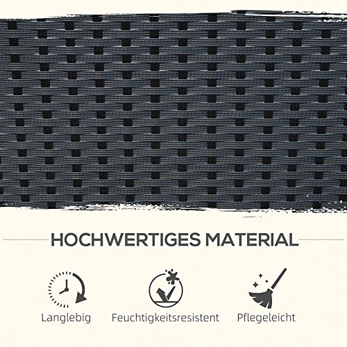 Alu Gartenmöbel Sitzgruppe Polyrattan Essgruppe 11tlg. mit Kissen