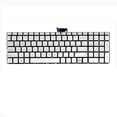 パソコンキーボード 適用 For HP 250 G6 255/256 G6 17-AK 17-BS 15-BU 17-AR 15Q-BY ノート修理交換用キーボード シルバーBLつき 代替品 リペア用互換性部品