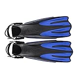 IST SUMi Innovative Propulsion Efficiency Open Heel Scuba Diving Fins Blue Large