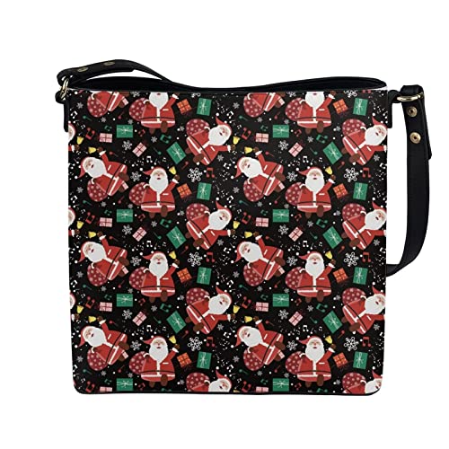 Image of HUGS IDEA Boho Bags for Women Leather Handbag Shoulder Bucket Crossbody Purse