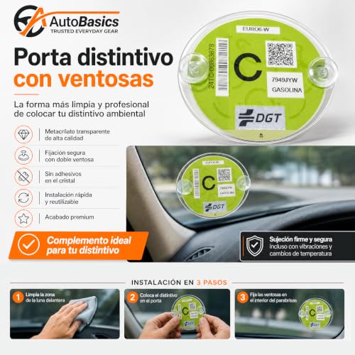 Miniatura 5 de Autobasics Distintivo Ambiental Para Coche Oficial Homologado Por La Dgt