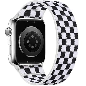 Stretchy Solo Loop Bands Compatible with Apple Watch 40mm 38mm 44mm 42mm 41mm 45mm Braided Elastic Weave Nylon Wristbands Women Men Straps for iWatch Series 7/6/5/4/3/2/1/SE