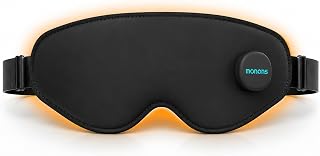 モノンズ(Monons) ホットアイマスク 充電式 目元マッサージャー 3D立体型 温熱 振動機能 3段階温度調整 疲れ目ケア | 四季対応 自動オフ カバー洗濯OK やわらか素材 快適フィット 軽量設計