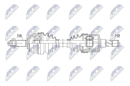 Image of NTY Drive Shaft NPW-FT-043 Front Left Grand Punto (199) 588 mm