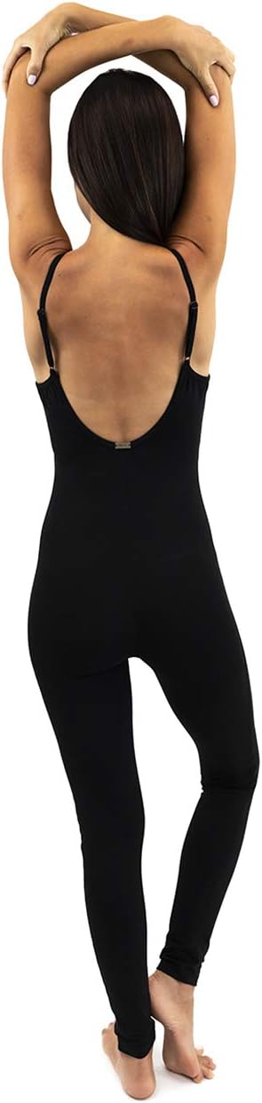 Yoga Bodysuit One Piece Bodysuits Workout Organic Cotton Bra Open Back Jumpsuit For Women Yoga