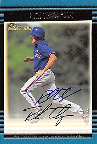 Sports Memorabilia Autograph Warehouse 249458 Rich Thompson Autographed Baseball Card - Toronto Blue Jays 2002 Bowman - No. 174