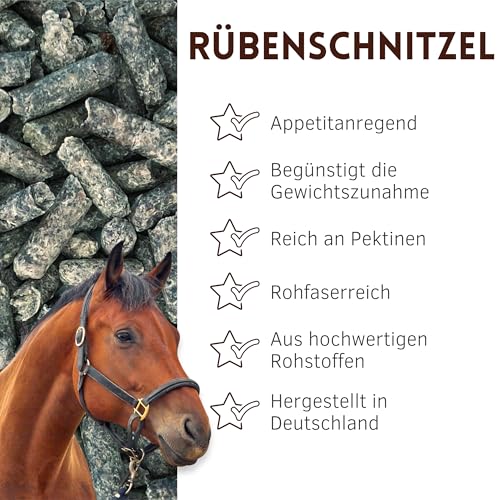 Supravit Rübenschnitzel 20kg | schmackhaftes & energiereiches Pferdefutter | Zuckerrübenschnitzel für Pferde I hoher Anteil an Pektinen für eine gesunde Darmflora I Ideal für Sportpferde geeignet